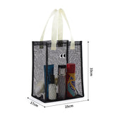 Mesh Shower Caddy Portable Hanging Shower Caddy Quick Dry Shower Bag for Bathroom Travel Toiletry Makeup Cosmetic Bag for Beach Black