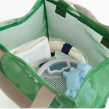 Mesh Shower Caddy Portable Hanging Shower Caddy Quick Dry Shower Bag for Bathroom Travel Toiletry Makeup Cosmetic Bag for Beach Green