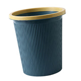 Trash Bin Plastic Exquisite Modern Garbage Container Can for Bathroom Kitchen Living Room Large Dark Blue In Australia - Darrahopens