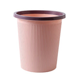 Trash Bin Plastic Exquisite Modern Garbage Container Can for Bathroom Kitchen Living Room Large Pink