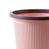 Trash Bin Plastic Exquisite Modern Garbage Container Can for Bathroom Kitchen Living Room Large Pink