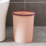 Trash Bin Plastic Exquisite Modern Garbage Container Can for Bathroom Kitchen Living Room Large Pink