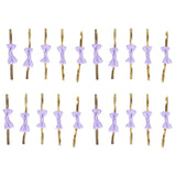 20pcs Bow Knot Twist Ties Biscuits Cookies DIY Baking Bag Ties for Gift Wrapping Weddings PartiesPurple In Australia - Darrahopens