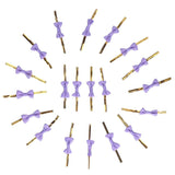 20pcs Bow Knot Twist Ties Biscuits Cookies DIY Baking Bag Ties for Gift Wrapping Weddings PartiesPurple In Australia - Darrahopens