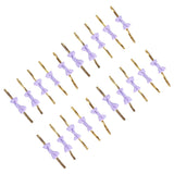 20pcs Bow Knot Twist Ties Biscuits Cookies DIY Baking Bag Ties for Gift Wrapping Weddings PartiesPurple