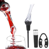 4Pcs/Set Wine Aerator Pourer with Vacuum Stopper Foil Cutter Pipe For Home Kitchen Bar Restaurant