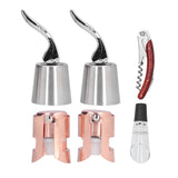 6pcs Wine Tool Kit Champagne Stopper Wine Preservation Cork Wine Bottle Opener for Home Kitchen In Australia - Darrahopens