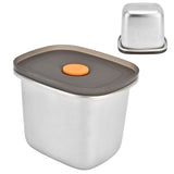 Lunch Box 304 Stainless Steel PP Food Grade Silicone Portable Food Container Storage Box for Picnic Camping Outdoor550ml