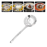 Skimmer Spoon 304 Stainless Steel Fine Mesh Residue Oil Food Strainer Kitchen Tool