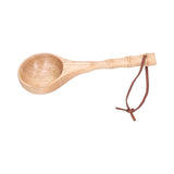Wooden Spoon Long Handle Durable Soup Porridge Scoop Tableware Kitchen Cooking ToolLight Color