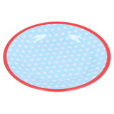 9in Imitation Porcelain Dinner Plate Decorative Reusable Snack Plate Lightweight Tableware for Cakes FruitLight Blue Dot In Australia - Darrahopens