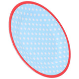 9in Imitation Porcelain Dinner Plate Decorative Reusable Snack Plate Lightweight Tableware for Cakes FruitLight Blue Dot In Australia - Darrahopens