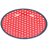 9in Imitation Porcelain Dinner Plate Decorative Reusable Snack Plate Lightweight Tableware for Cakes FruitRed Dot In Australia - Darrahopens