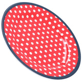 9in Imitation Porcelain Dinner Plate Decorative Reusable Snack Plate Lightweight Tableware for Cakes FruitRed Dot In Australia - Darrahopens