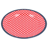 9in Imitation Porcelain Dinner Plate Decorative Reusable Snack Plate Lightweight Tableware for Cakes FruitRed Grid In Australia - Darrahopens