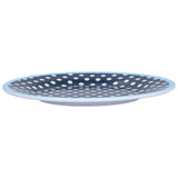 9in Imitation Porcelain Dinner Plate Decorative Reusable Snack Plate Lightweight Tableware for Cakes FruitDark Blue Dot In Australia - Darrahopens