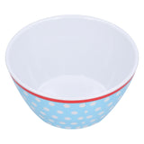500ml Salad Bowl Thickened Snack Dessert Cake Fruit Bowl for Baking Table DecorationLight Blue Dot