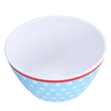 500ml Salad Bowl Thickened Snack Dessert Cake Fruit Bowl for Baking Table DecorationLight Blue Dot