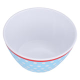 500ml Salad Bowl Thickened Snack Dessert Cake Fruit Bowl for Baking Table DecorationLight Blue Dot