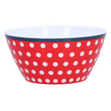 500ml Salad Bowl Thickened Snack Dessert Cake Fruit Bowl for Baking Table DecorationRed Dot