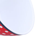 500ml Salad Bowl Thickened Snack Dessert Cake Fruit Bowl for Baking Table DecorationRed Dot