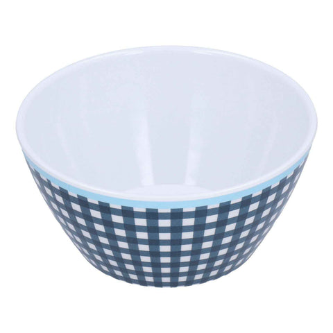 500ml Salad Bowl Thickened Snack Dessert Cake Fruit Bowl for Baking Table DecorationDark Blue Grid In Australia - Darrahopens