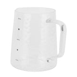 500ml Coffee Milk Cup Thicken Glass Measuring Frothing Cup for Household Coffee Shop