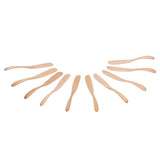 10pcs Wooden Dinner Knife Cheese Spreader Cake Knife Reusable Dinnerware Kitchen Gadgets for Home Kitchen Picnic RestaurantLight Color