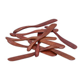 10pcs Wooden Dinner Knife Cheese Spreader Cake Knife Reusable Dinnerware Kitchen Gadgets for Home Kitchen Picnic RestaurantDark Color