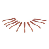 10pcs Wooden Dinner Knife Cheese Spreader Cake Knife Reusable Dinnerware Kitchen Gadgets for Home Kitchen Picnic RestaurantDark Color