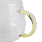 400ml Cute High Borosilicate Glass Cup HeatResistant Mug with Stainless Steel Spoon Bamboo Lid(Cactus )