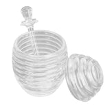 Transparent Honey Dispenser with Lid Spoon Large Capacity Honey Container for Storing Honey In Australia - Darrahopens