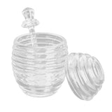 Transparent Honey Dispenser with Lid Spoon Large Capacity Honey Container for Storing Honey In Australia - Darrahopens