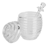 Transparent Honey Dispenser with Lid Spoon Large Capacity Honey Container for Storing Honey In Australia - Darrahopens