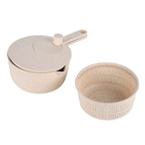 Salad Spinner Fruit Vegetable Dryer Strainer Sifter Manual Vegetables Rice Washing Tool for Kitchen SuppliesBeige In Australia - Darrahopens