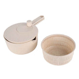 Salad Spinner Fruit Vegetable Dryer Strainer Sifter Manual Vegetables Rice Washing Tool for Kitchen SuppliesBeige In Australia - Darrahopens