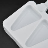 Multi Grid Silicone Ice Bar Mold Heat Resistant Ice Cream Making Mold Kitchen DIY Tool(4Grid Triangular )