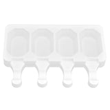 Multi Grid Silicone Ice Bar Mold Heat Resistant Ice Cream Making Mold Kitchen DIY Tool(4Grid Octagonal )