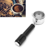 Coffee Bottomless Portafilter Stainless Steel Filter Holder Basket Replacement Tool Coffee Machine Accessory51mm Black