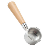 3 Ear Coffee Bottomless Portafilter Coffee Machine Handle Filter Holder for Delonghi Machine CoffeewareBeech Handle 54mm