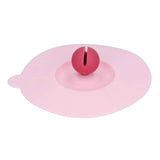 Dustproof Mug Covers Cartoon Silicone Cup Lid for Beverage Cup Sealing AccessoriesPink In Australia - Darrahopens