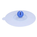 Dustproof Mug Covers Cartoon Silicone Cup Lid for Beverage Cup Sealing AccessoriesLight Blue In Australia - Darrahopens