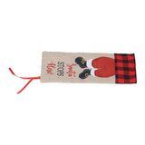 Christmas Santa Grid Design Champagne Bottle Cover Bag Sleeve Christmas Gifts for PartyRed Black Grid In Australia - Darrahopens