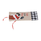 Christmas Santa Grid Design Champagne Bottle Cover Bag Sleeve Christmas Gifts for PartyBlack White Grid In Australia - Darrahopens