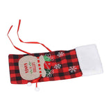 Square Grid Design Wine Bottle Cover Wine Bottle Sweater Bag for Home Christmas Party Home BarRed Black Grid In Australia - Darrahopens