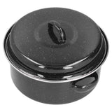 Oval Roaster Enamel Oval Roaster Excellent Heating for Barbucue and Sweet Potato Black for Family In Australia - Darrahopens