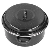 Oval Roaster Enamel Oval Roaster Excellent Heating for Barbucue and Sweet Potato Black for Family In Australia - Darrahopens