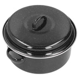 Oval Roaster Enamel Oval Roaster Excellent Heating for Barbucue and Sweet Potato Black for Family In Australia - Darrahopens