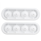 2Pcs 4 Grids Food Grade Ice Cubes Mold Whiskey Ice Ball Making Mold Tray for Home Bar In Australia - Darrahopens