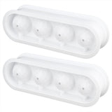 2Pcs 4 Grids Food Grade Ice Cubes Mold Whiskey Ice Ball Making Mold Tray for Home Bar